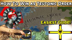 You refer to it as a teutonic order survival guide so i suppose the goal is simply to survive long enough to form prussia. Eu4 How To Win As Teutonic Order In 1 30 Youtube