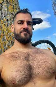 Shirtless Male Muscular Huge Hairy Chest Pecs Beard Man Beefcake PHOTO 4X6  B1531 | eBay