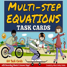 Multi Step Equations Task Cards In 2023