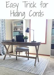 If you have a mass of tangled computer cables under your desk, the easiest way to start organizing your cables is to unplug everything and start from a clean slate. Easy Solution To Hide Cords In The Office Lemons Lavender Laundry