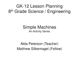 ppt gk 12 lesson planning 8 th grade