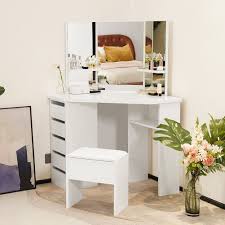 dressing table white corner desk makeup
