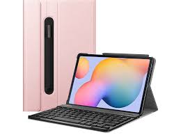 Die antwort gibt der test. Fintie Hulle Tastatur Bookcover Samsung Samsung Galaxy Tab S6 Lite 10 4 Zoll 2020 P610 P615 Rosegold Mediamarkt