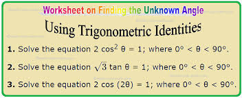 Worksheet On Finding The Unknown Angle