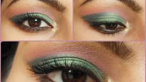 eye makeup tutorial metallic green