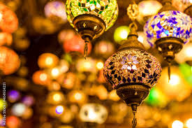 Turkish Glass Mosaic Lamp In Grand