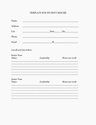 Printable Resume Forms Awesome Fill In Blank Resume Free