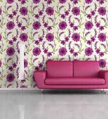 The Purple Flower Wall 408 Wallskin