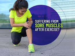 suffering from sore muscles after exercise