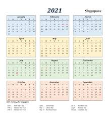 To decide when a leap month needs to be added to bring the lunar calendar in accordance to the earth's movement around the sun based on chinese lunar calendar, heavenly stems and earthly branches is developed which is used to calculate years. Printable Singapore 2021 Calendar With Holidays Pdf Calendar Dream