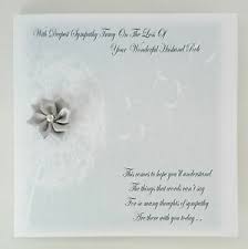 Details About Personalised Bereavement Sympathy Card Condolence On The Loss Of Your Husband