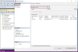 create database in sql server