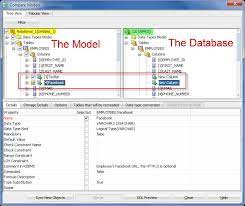 table in sql developer data modeler