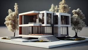 exterior modern 3d house design images