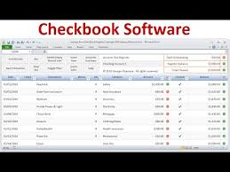 Excel Checkbook Register Spreadsheet For Bank Accounts Credit Cards