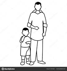Father And Son Design Stock Vector Djv 234379280