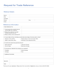 Trade Reference Form Template Consent Gdpr Trade Reference Form