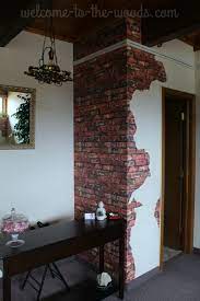 Faux Brick And Plaster Wall