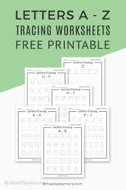 free printable letters tracing a z
