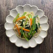 小松菜の焼きうどん - 週末シェフの家呑みレシピ