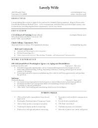 Sample Cna Resume Objective And Work Examples Fresh Resume