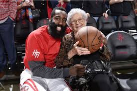 The houston rockets superstar was seen cruising around the highways of houston with. James Harden Meets 100 Year Old Fan Nicole Harrison Photos Hot Clicks Sports Illustrated