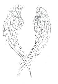 Collection Of Angel Wings And Halo Drawing Download More