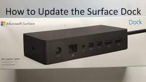 how to update the surface dock you