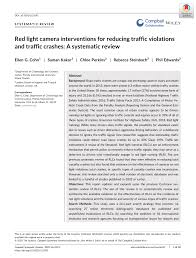 PDF) Red light camera interventions for reducing traffic violations and traffic crashes: A systematic review