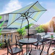 Push On Tilt Outdoor Patio Umbrella