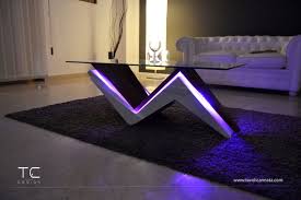 Modern Coffee Table In Wood And Glass