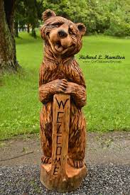 Bears Rlh Wood Sculptures