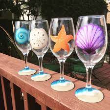 Beach Wine Glasses Set Of 4 Canada