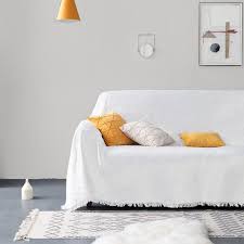 Cotton Woven Sofa Slipcover For 2 3 4