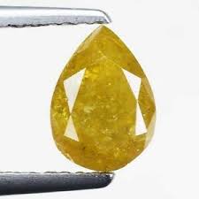 Details About Video 1 36 Ct Pear 100 Untreated Natural Rare Fancy Vivid Yellow Diamond