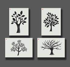 Buy Tree Stencils Reusable Stencils For