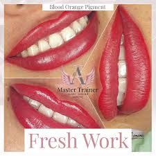 pmu lip pigment blood orange beauty