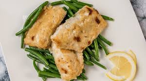 crunchy nile perch with green beans