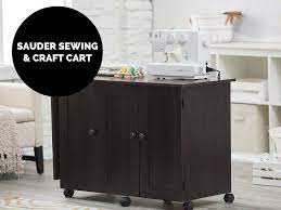 sauder sewing craft cart immense