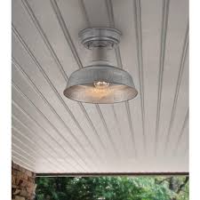 Galvanized Steel Outdoor Ceiling Light