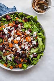 sweet potato and beetroot salad every