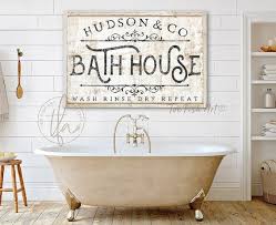 Personalized Custom Bath House Sign