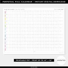 Forever Wall Calendar Digital Pdf