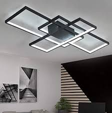 Led Living Room Dining Room Flush Mount Ceiling Light Fixtures Ceiling Hanging Lighting Dimmable Remote Acrylic Chandeliers Modern Designer 3 Rectangle Hotel Lobby Kitchen Bedroom Decor Ceiling Lamp Amazon Com