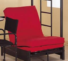 futon chair pad in black coaster