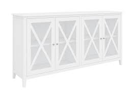 wooden accent cabinet white with 4