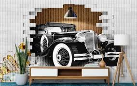Canvas Wall Decor Vintage Car