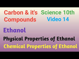 chemical properties of ethanol carbon