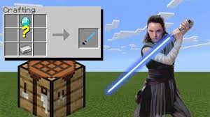 how to craft lightsabers minecraft