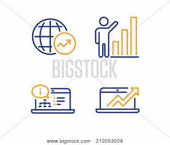 Graph Chart Online Vector Photo Free Trial Bigstock